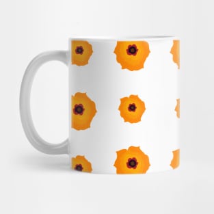 Illustrated orange kalanchoe blossoms pattern Mug